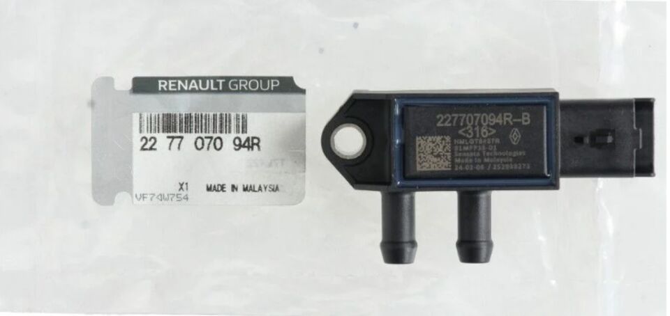 227707094R Renault Dacia Clio 5 Duster Megane 4 Partikül Filtre Fark Basınç Sensörü